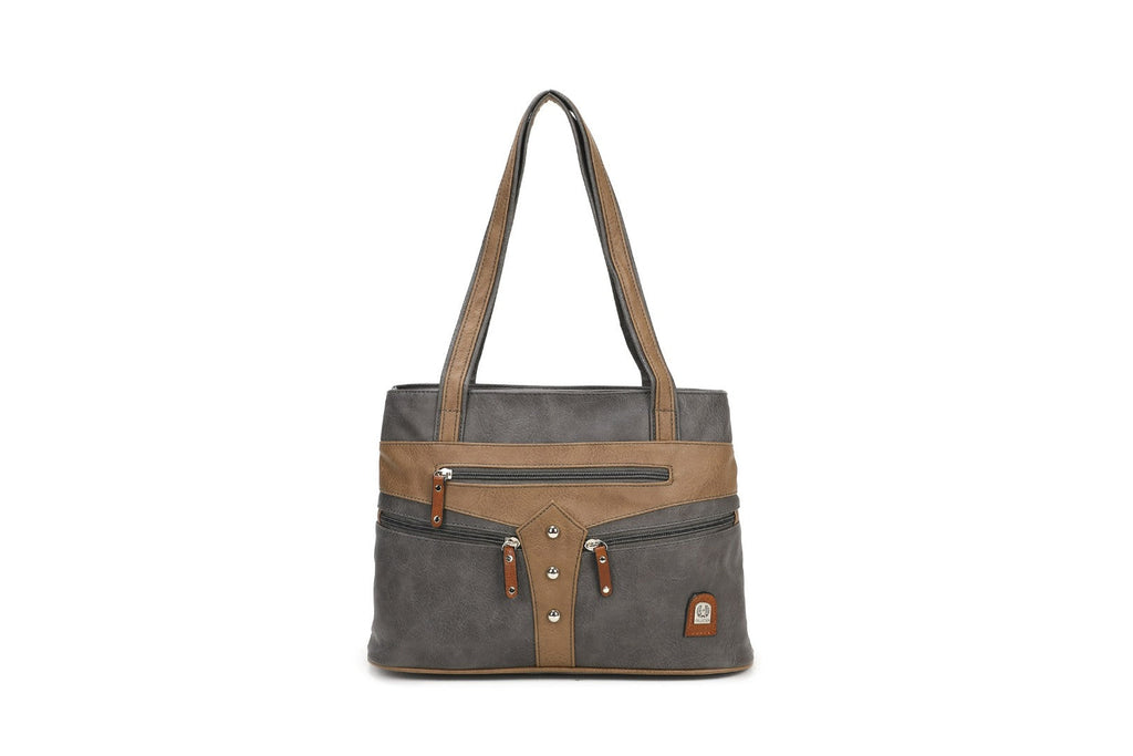 Grey Soft Shoulder Bag