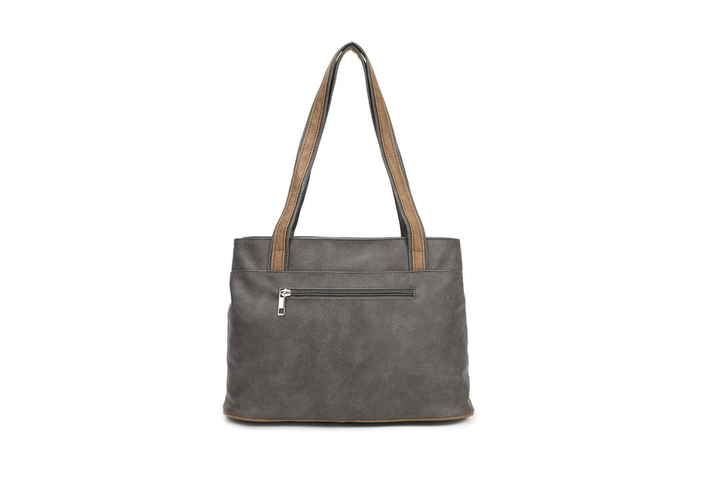 Grey Soft Shoulder Bag