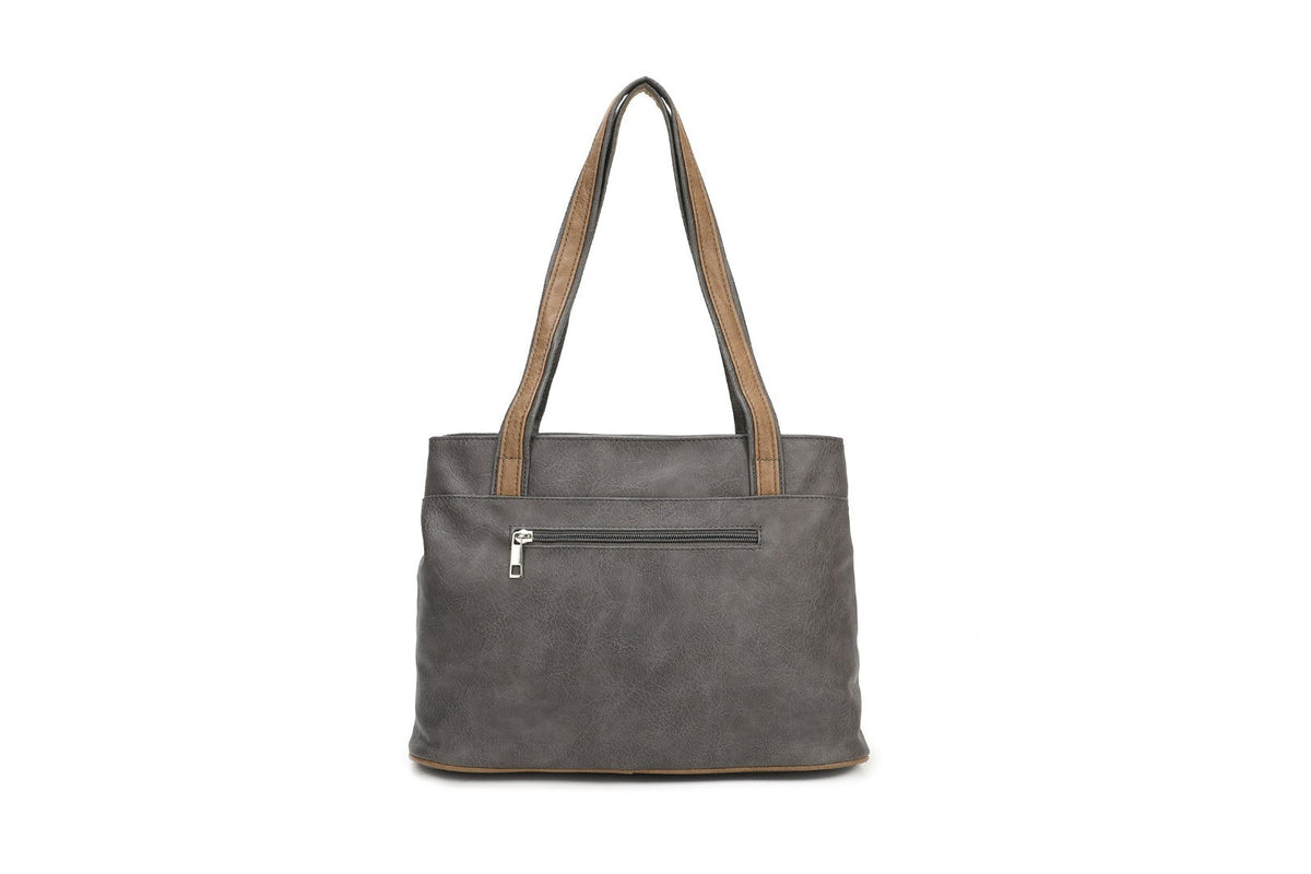 Grey Soft Shoulder Bag