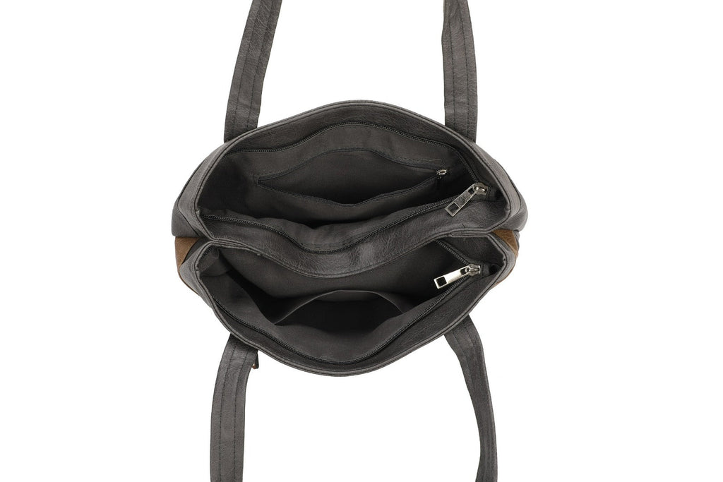 Grey Soft Shoulder Bag