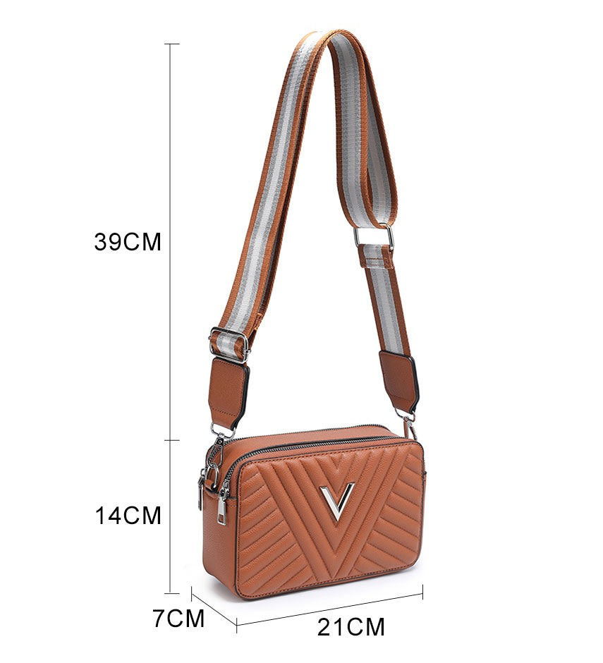 Chevron Quilted Crossbody Bag