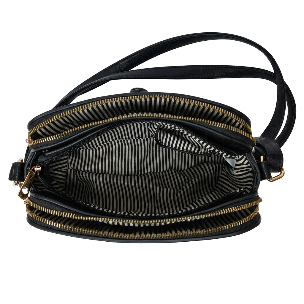 Black bag interior