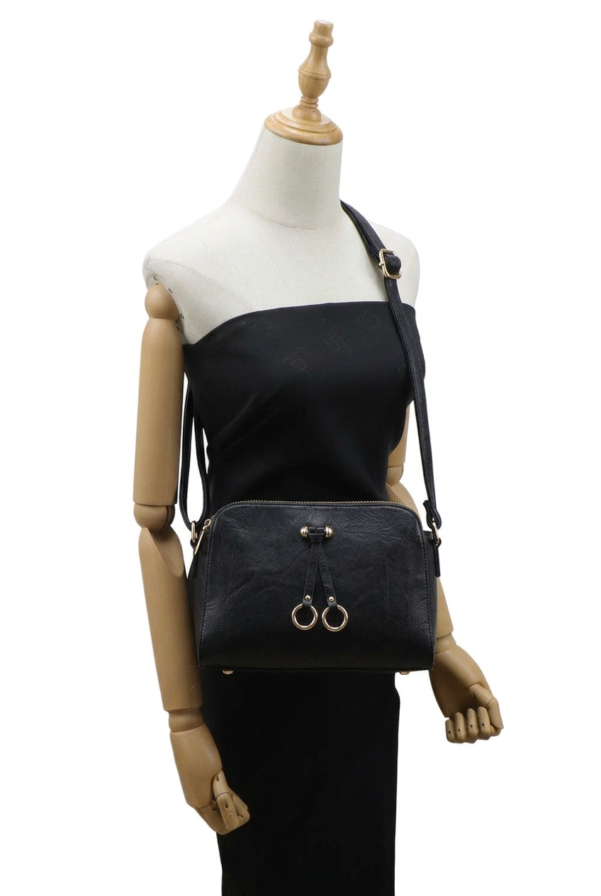 Black bag on mannequin