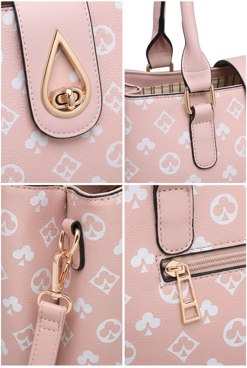 Pink angled view