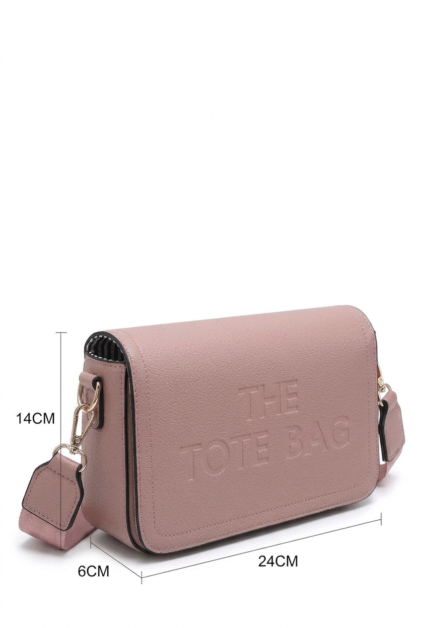 Pink bag with original measurement labels