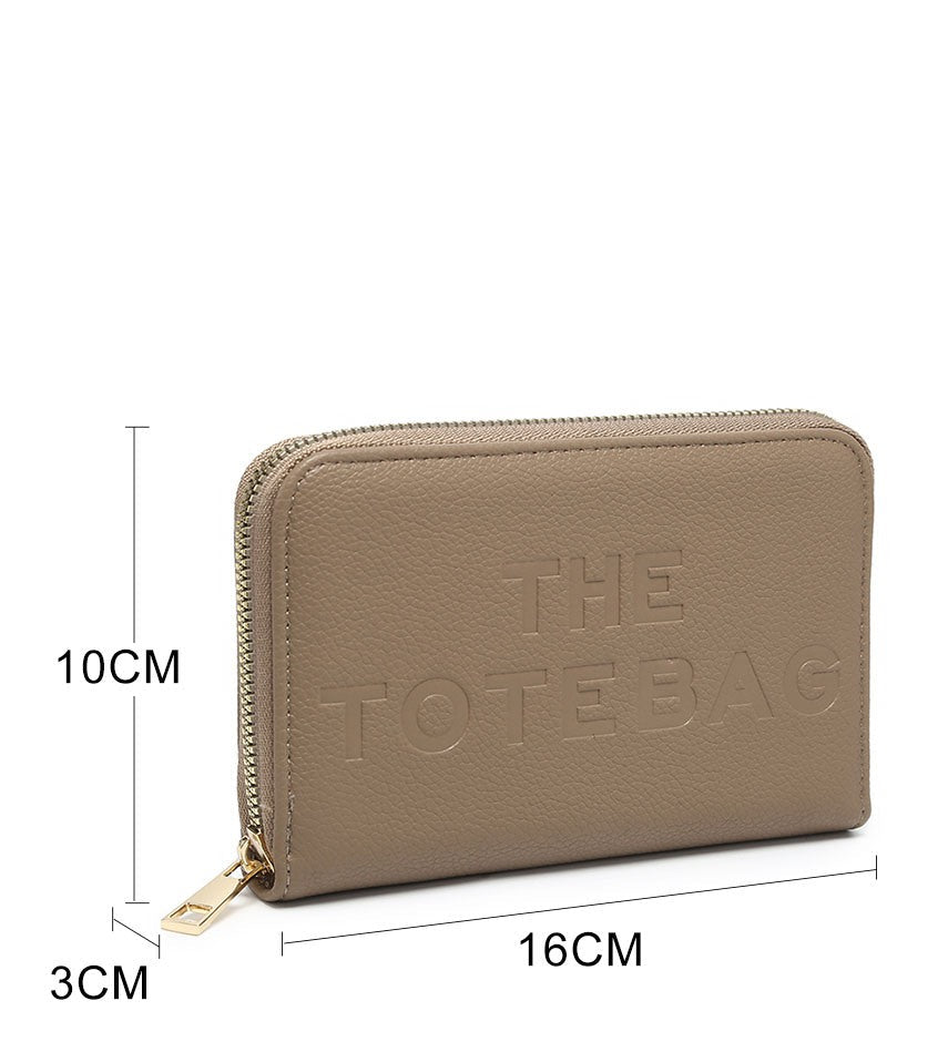 Textured Zip-Around Purse