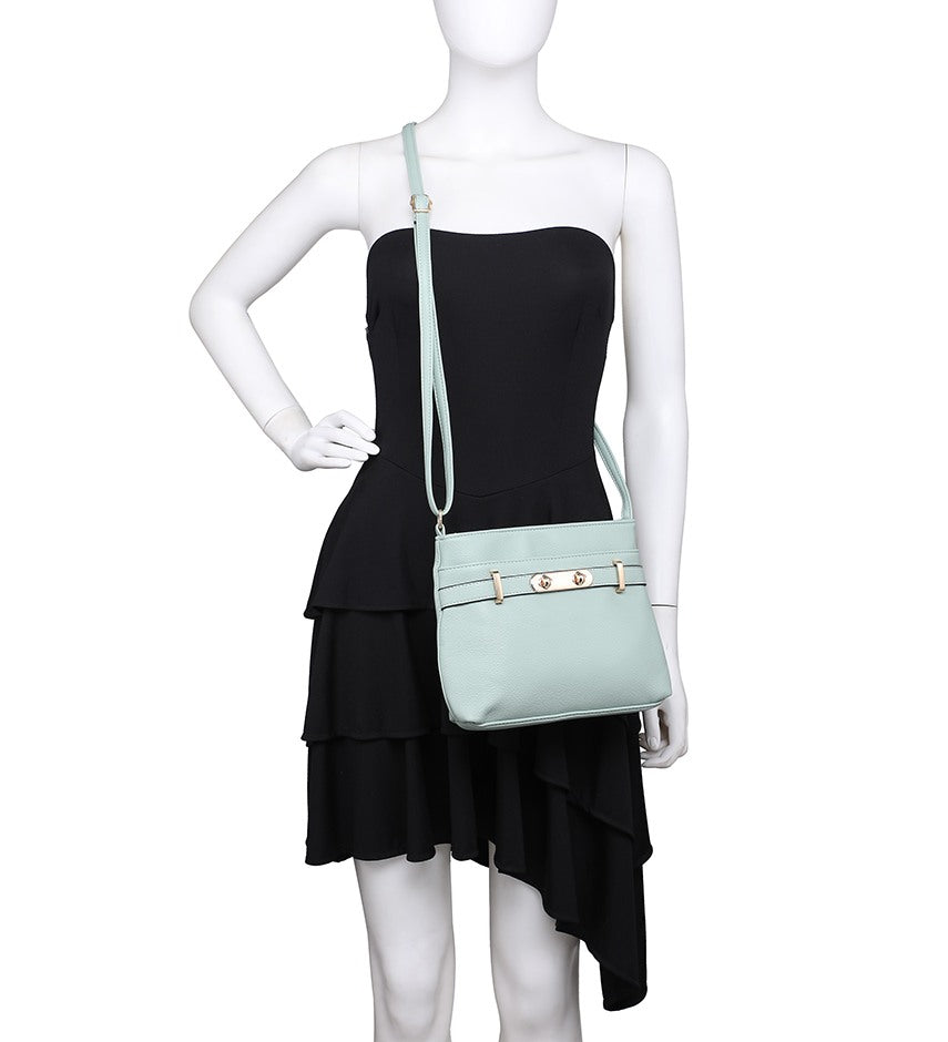 Bar Detail Crossbody Bag