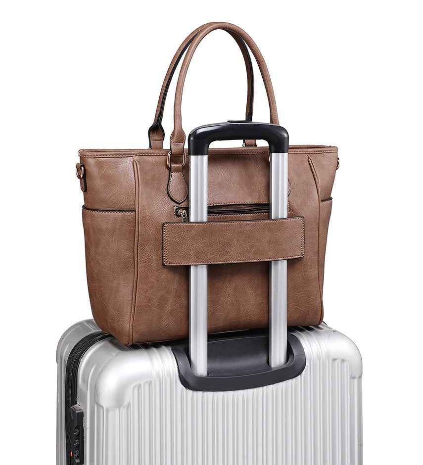 Front-Zip Travel Tote Bag