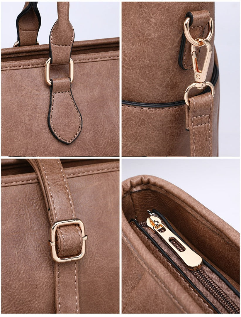 Front-Zip Travel Tote Bag
