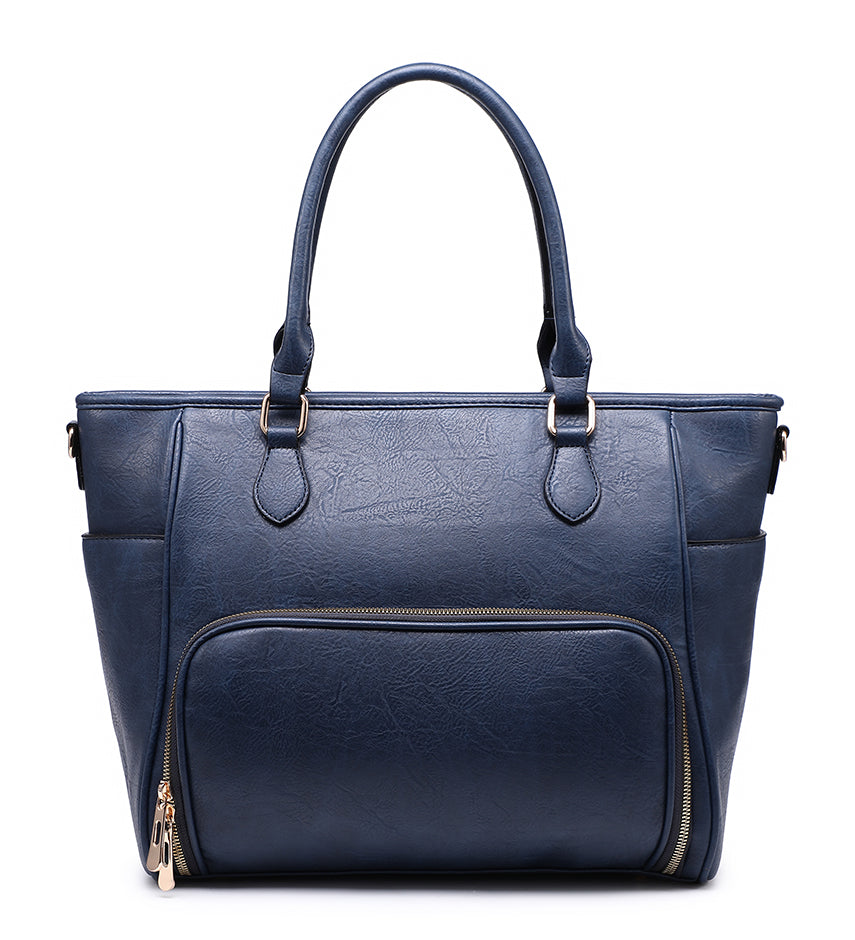 Front-Zip Travel Tote Bag