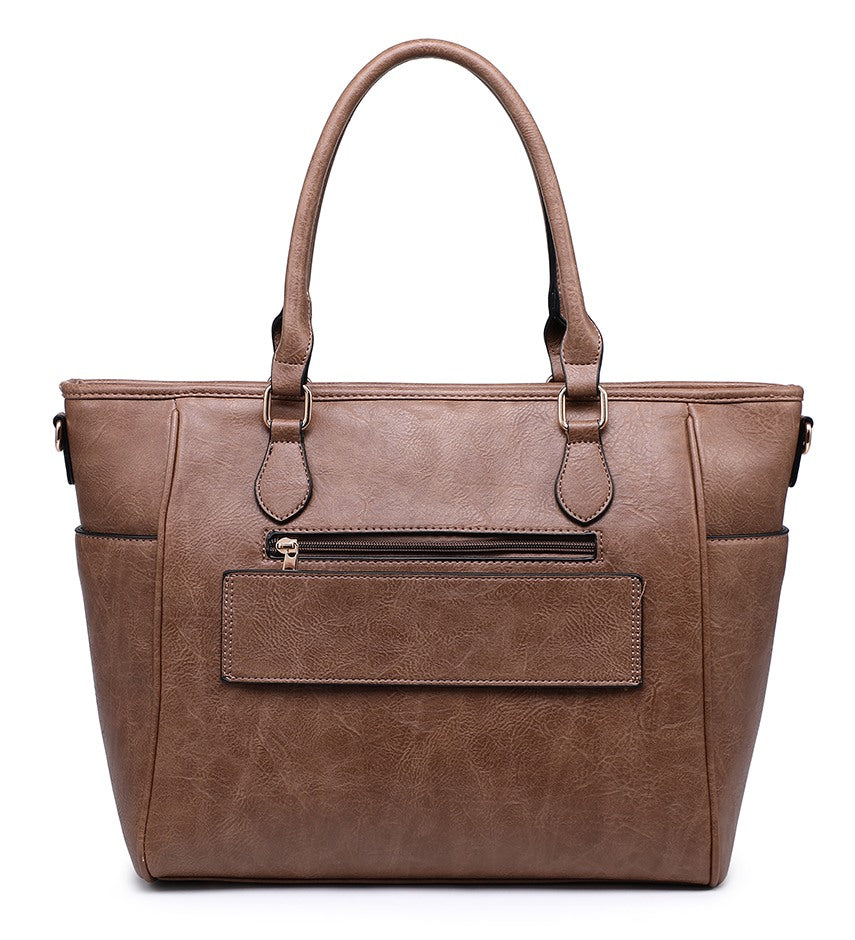 Front-Zip Travel Tote Bag